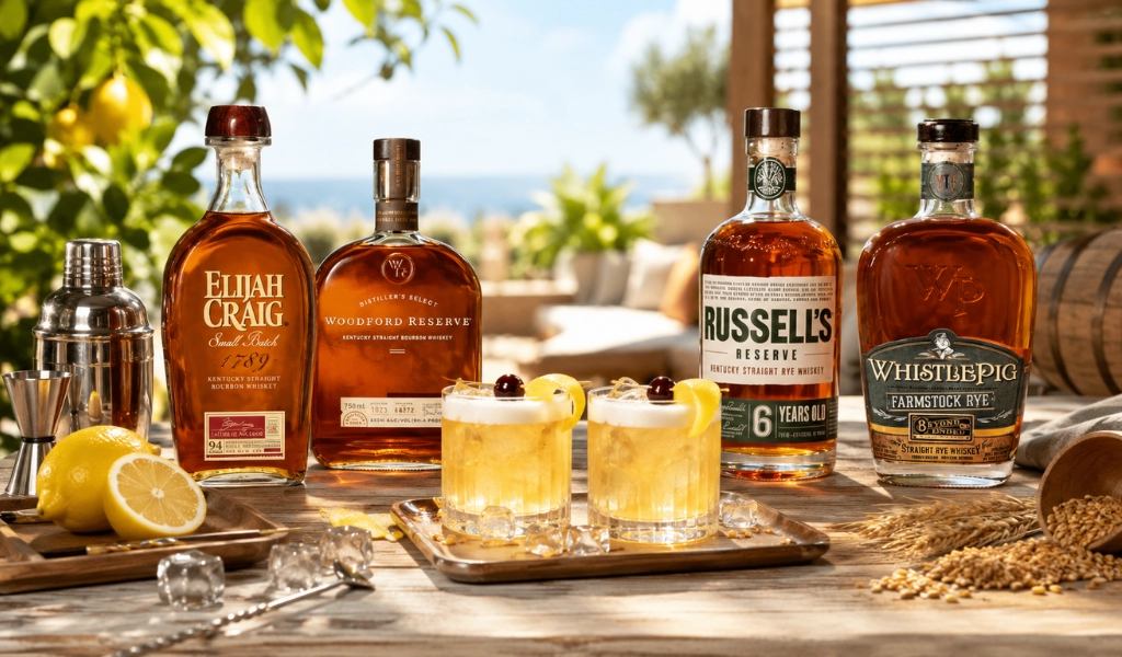 Bourbon Và Rye Whiskey Trong Whiskey Sour Hai Cấu Trúc Hương Vị