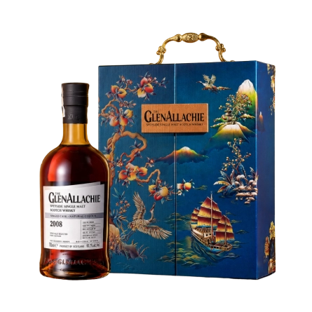 Rượu Whisky Glenallachie Single Cask 2008 PX Hogshead Cask no. 6521 Phiên Bản Hộp Quà Tết 2025