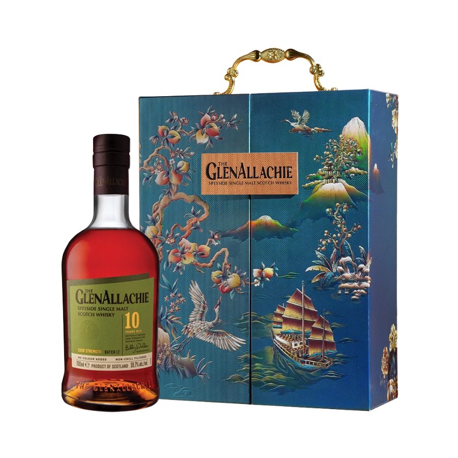 Rượu Whisky GlenAllachie 10 Year Old Batch 11 Phiên Bản Hộp Quà Tết 2025