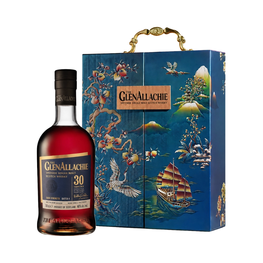 Rượu Whisky Glenallachie 30 Year Old Batch 04 Cask Strength Phiên Bản Hộp Quà Tết 2025