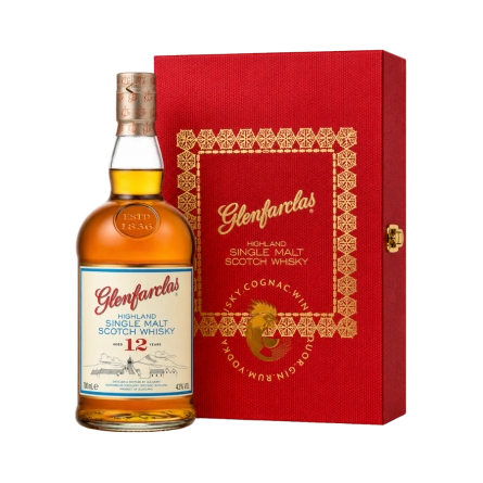 Rượu Whisky Glenfarclas 12 Year Old Phiên Bản Hộp Quà Tết 2025