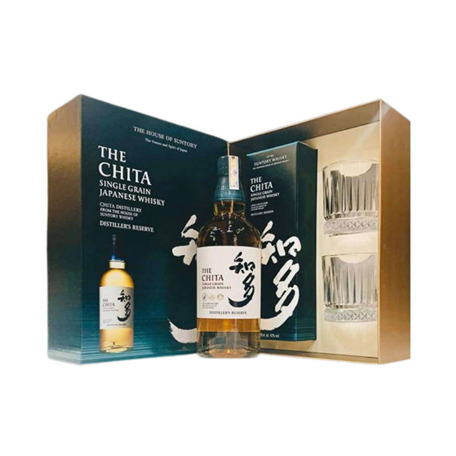 Rượu Whisky Nhật Chita Single Grain Phiên Bản Hộp Quà Tết 2024