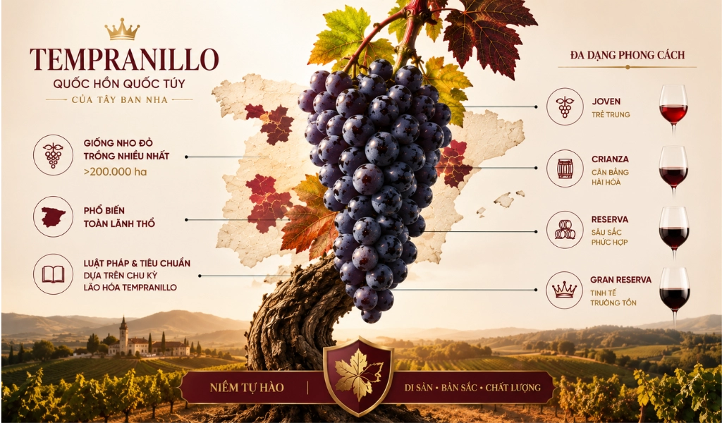 Tempranillo Ẩm Thực