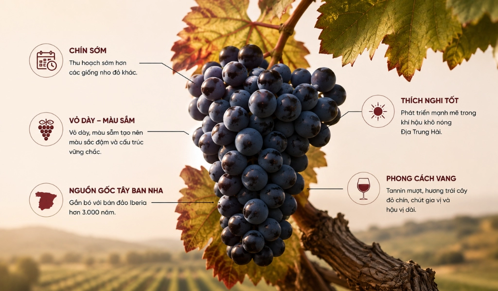 Tempranillo Giống Nho Chính Sớm