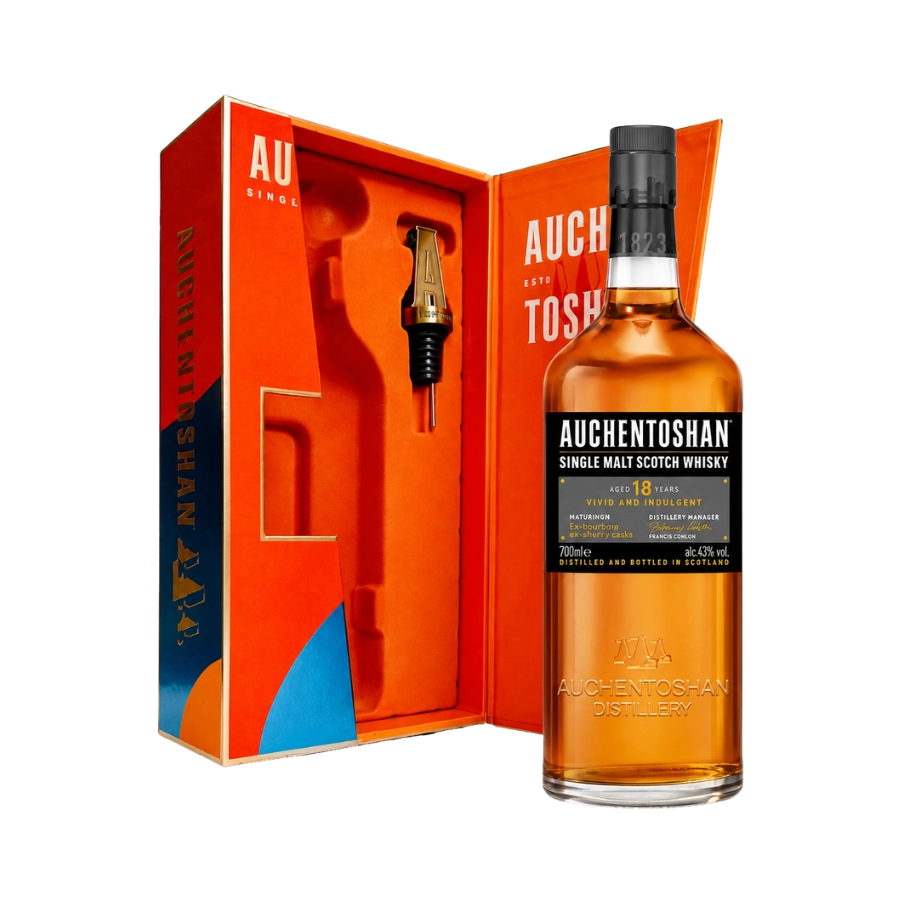 Rượu Whisky Auchentoshan 18 Year Old Phiên Bản Hộp Quà Tết 2025