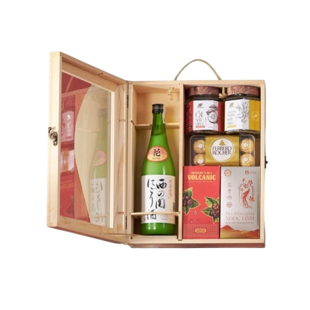 Rượu Sake Nhật Nishinoseki Nigori Zake Hộp Quà Tết 2025
