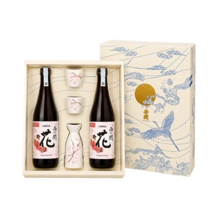 Rượu Sake Nhật Nishinoseki Hana Hộp Quà Tết 2025