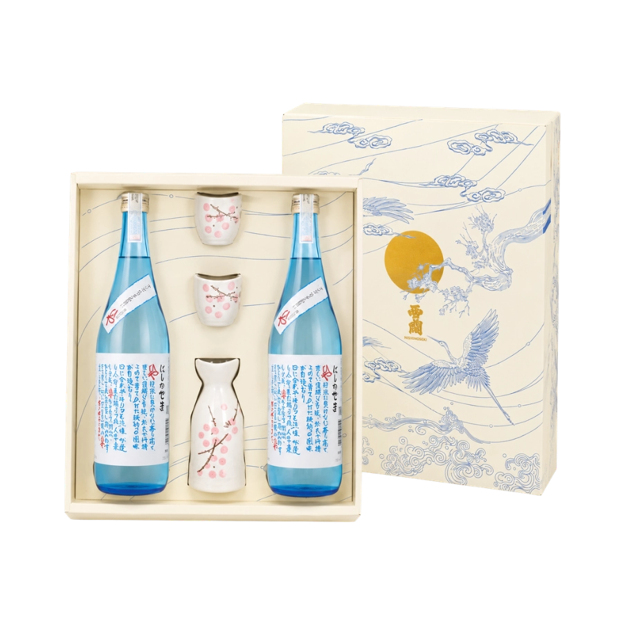 Rượu Sake Nhật Nishinoseki Hiya Hộp Quà Tết 2025