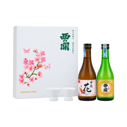 Rượu Sake Nhật Nishinoseki Junmaishu - Nishinoseki Hana 300ml Hộp Quà Tết 2025