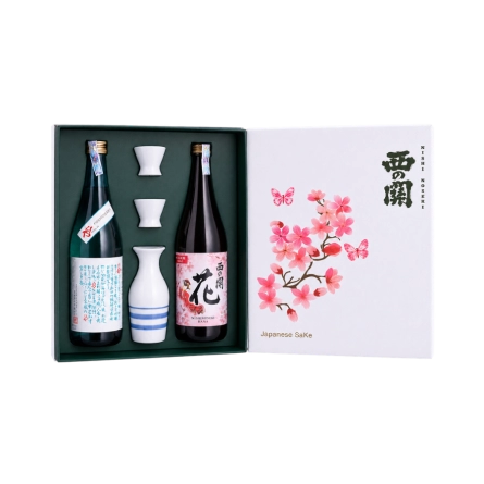 Rượu Sake Nhật Nishinoseki Hiya - Nishinoseki Hana Hộp Quà Tết 2025