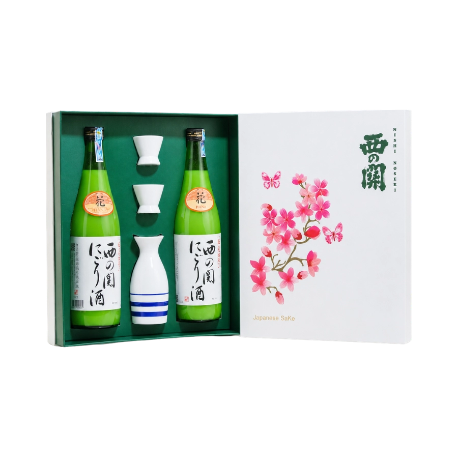 Rượu Sake Nhật Nishinoseki Nigori Zake Hộp Quà Tết 2025