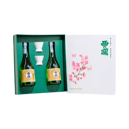 Rượu Sake Nhật Nishinoseki Junmaishu 300ml Hộp Quà Tết 2025