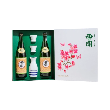 Rượu Sake Nhật Nishinoseki Junmaishu Hộp Quà Tết 2025