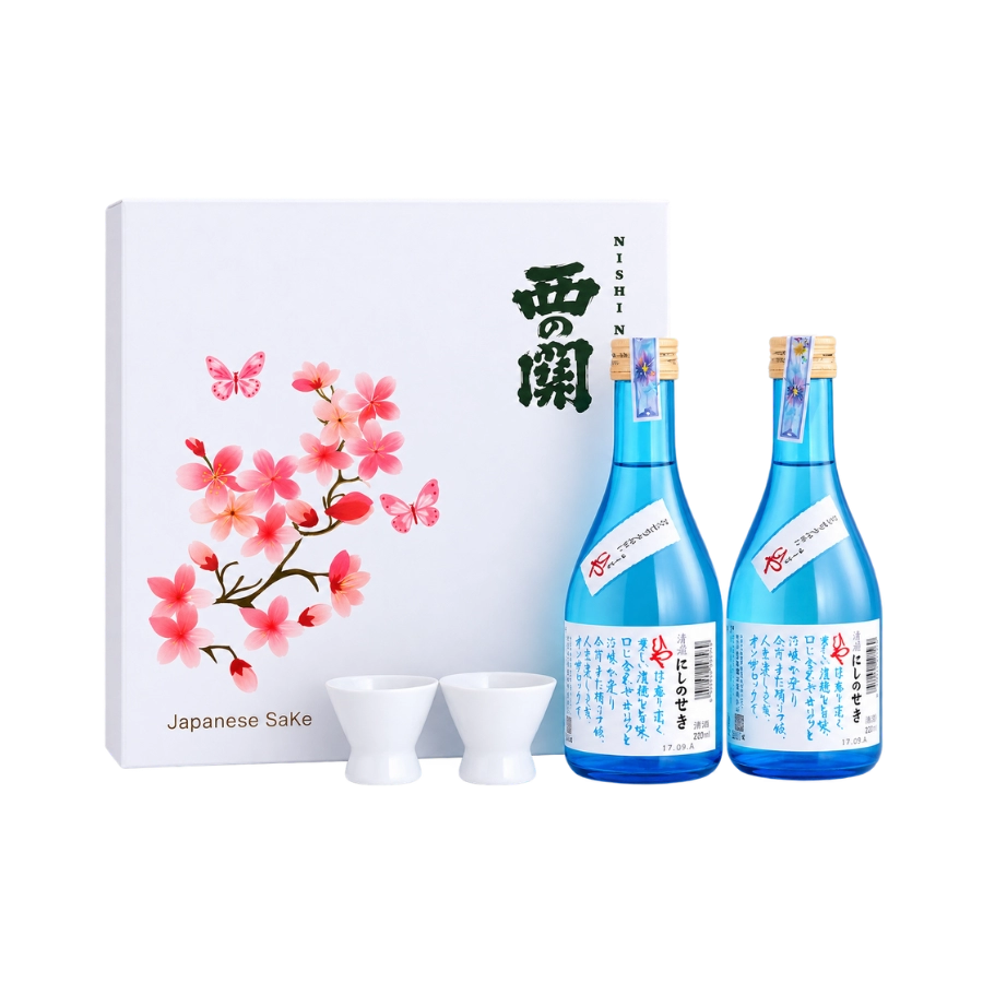 Rượu Sake Nhật Nishinoseki Hiya 300ml Hộp Quà Tết 2025