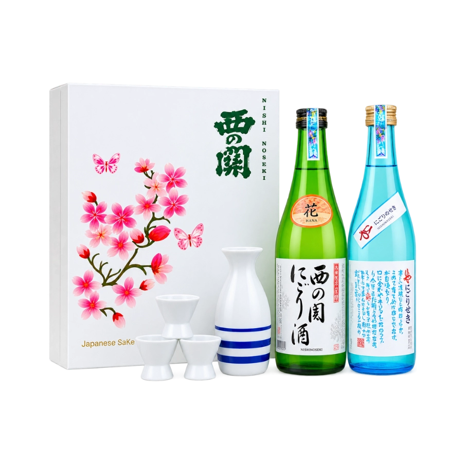 Rượu Sake Nhật Nishinoseki Hiya - Nishinoseki Nigori Zake Hộp Quà Tết 2025