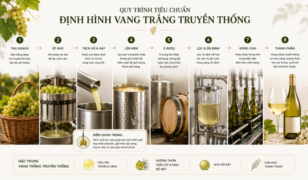 Orange Wine Vang Trắng