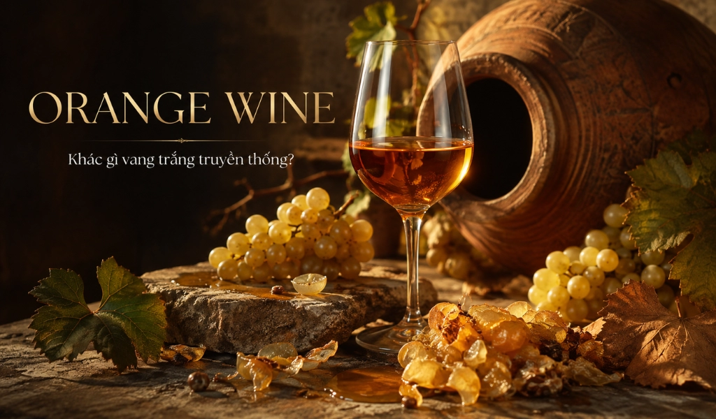 Orange Wine Khác Gì Vang Trắng Truyền Thống?
