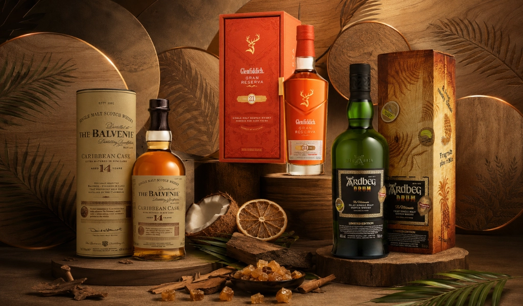 Khám Phá Dòng Rượu Whisky Xứ Scotland Ủ Thùng Gỗ Sồi Rum Nhiệt Đới