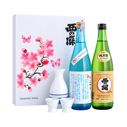 Rượu Sake Nhật Nishinoseki Hiya - Nishinoseki Junmaishu Hộp Quà Tết 2025