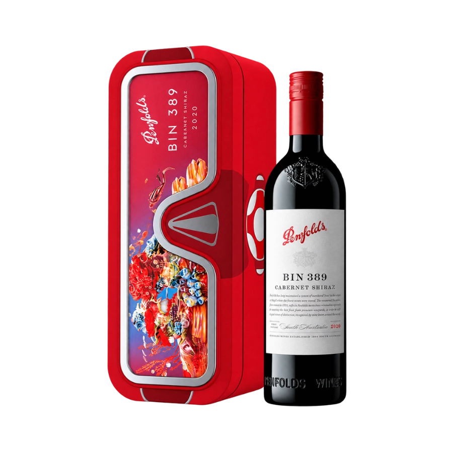Rượu Vang Đỏ Úc Penfolds Bin 389 Hộp Quà Tết 2025