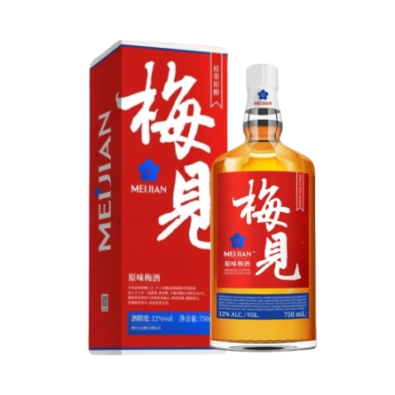 Rượu Mơ Trung Quốc Meijian Vị Mơ Xanh Nguyên Bản 750ml
