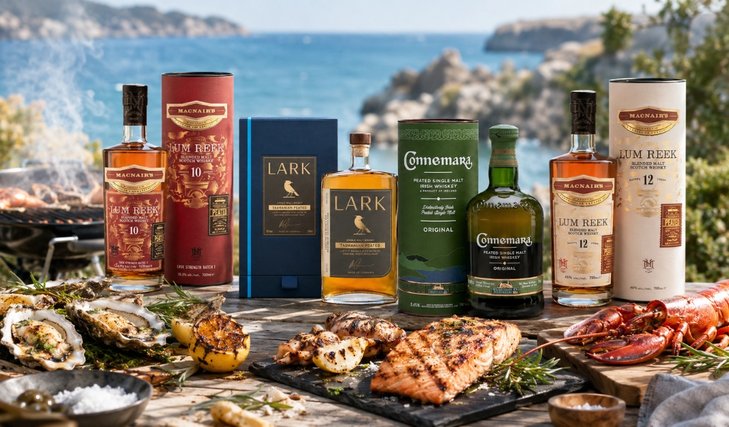 Peated Whisky Hải Sản Nướng