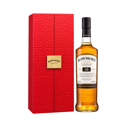 Rượu Whisky Bowmore 18 Year Old Hộp Quà Tết 2025