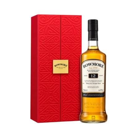 Rượu Whisky Bowmore 12 Year Old Hộp Quà Tết 2025