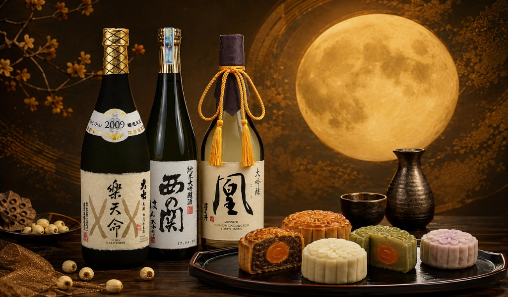 Câu Chuyện Văn Hóa Trên Bàn Tiệc Sake Với Bánh Trung Thu