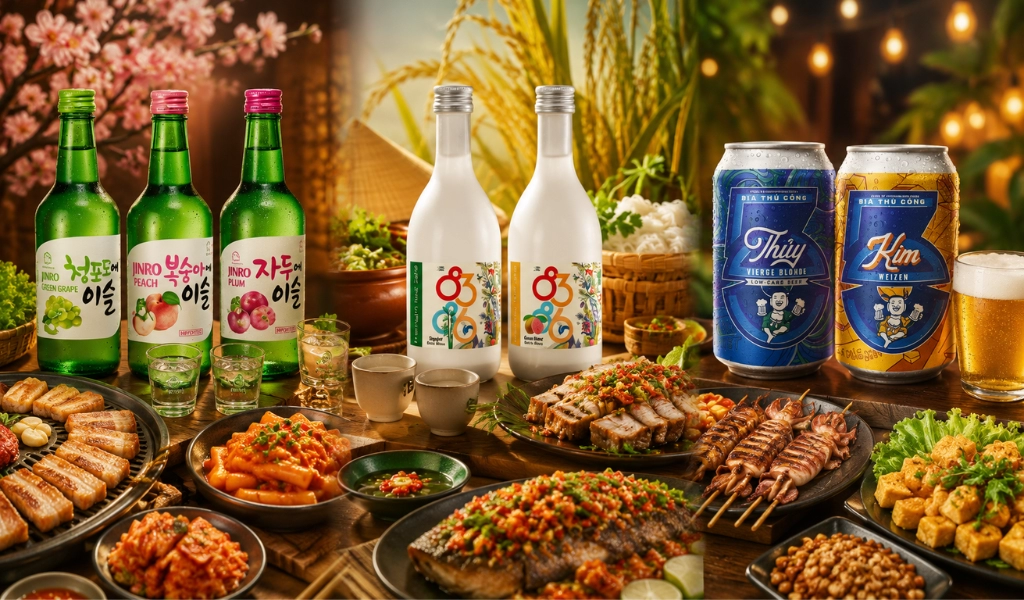 Soju Hàn Quốc, Rượu Gạo & Bia Việt Nam Đỉnh Cao