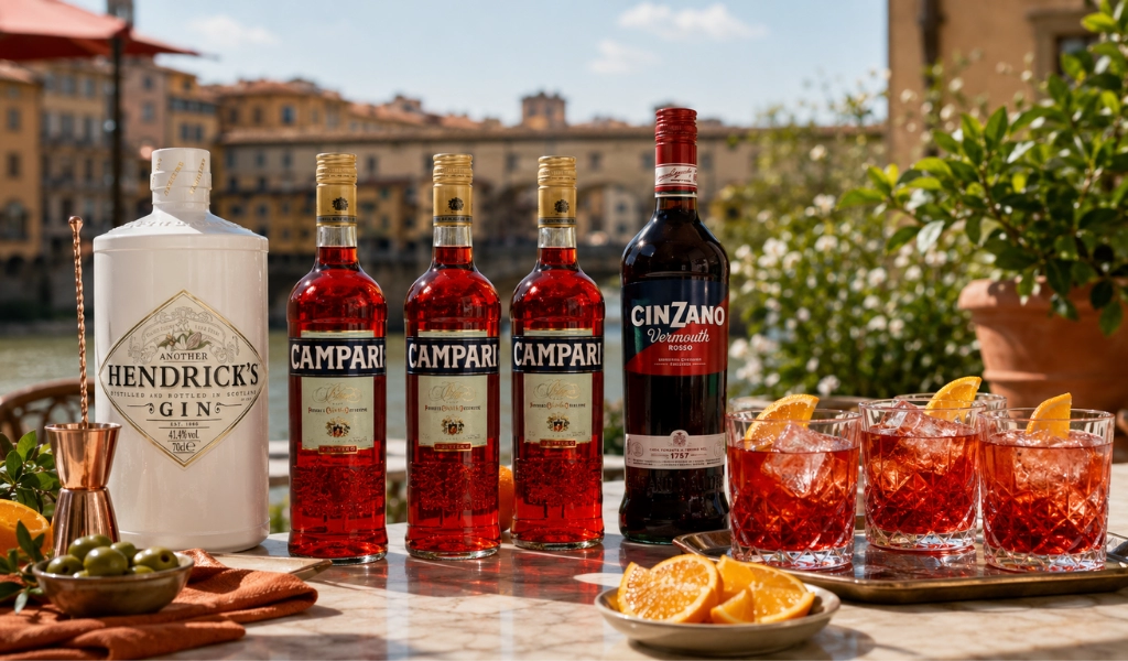 Bộ Ba Gin Campari Sweet Vermouth