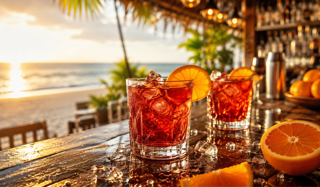 Rượu Gin Pha Chế Negroni Cocktail