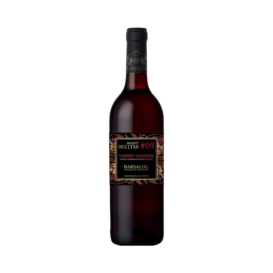 Rượu Vang Đỏ Pháp Bouquet Occitan #09 Cabernet Sauvignon IPG d'Oc