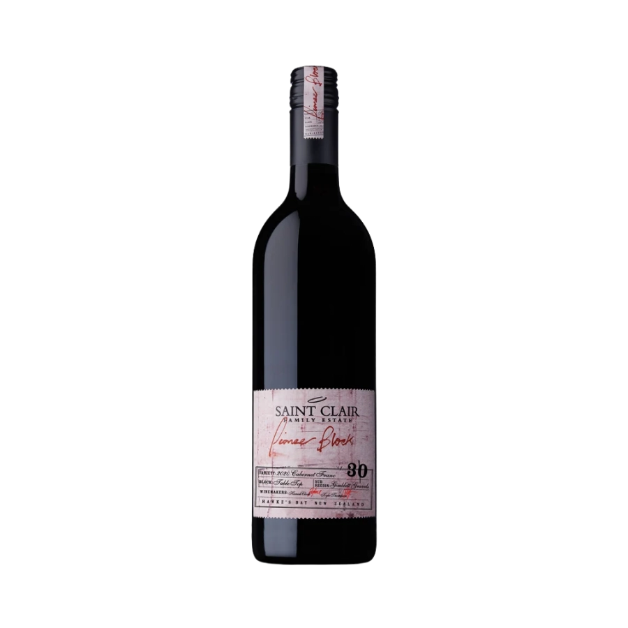 Rượu Vang Đỏ New zealand Saint Clair Pioneer Block 30 Cabernet Franc