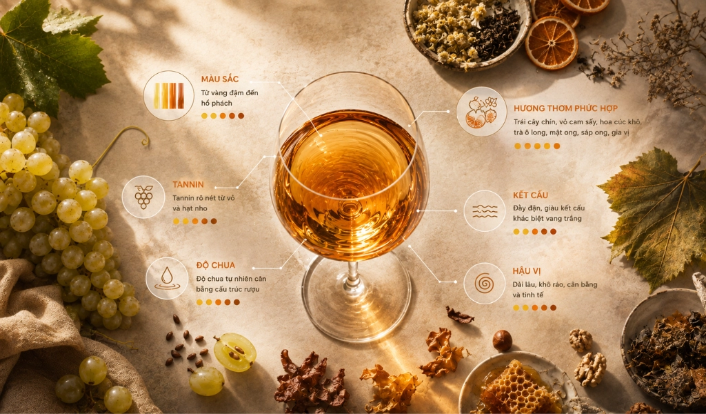 Orange Wine Hương Vị
