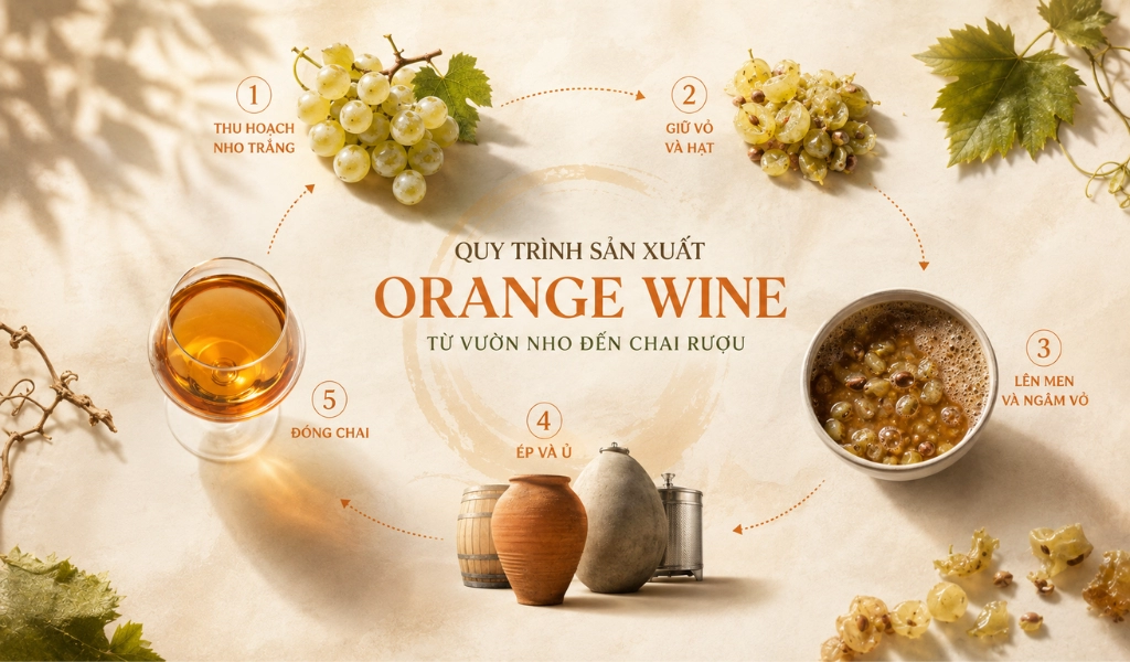 Rượu Vang Orange Wine