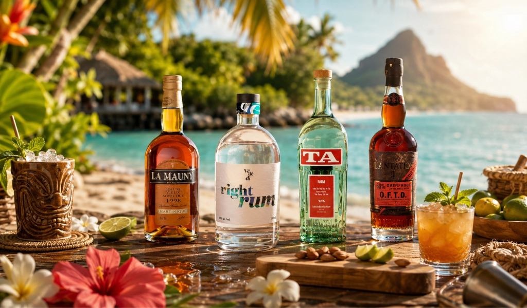 Phối Trộn Rum Jamaica Martinique