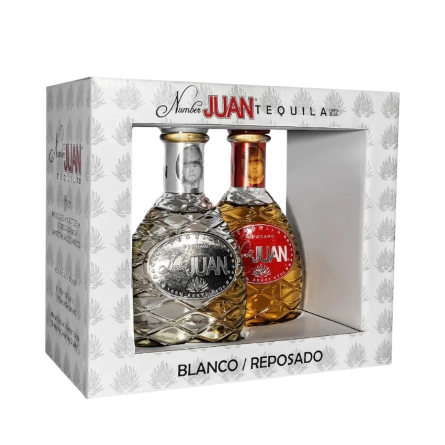 Rượu Tequila Mexico Number Juan Twin Blanco/Reposado Gift Set