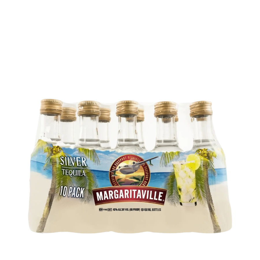Rượu Tequila Mexico Margaritaville Silver 50ml 10pk
