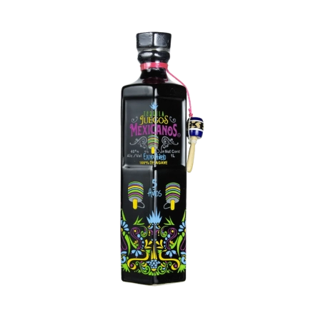 Rượu Tequila Mexico Juegos Mexicanos Extra Anejo Barrel Select 1L
