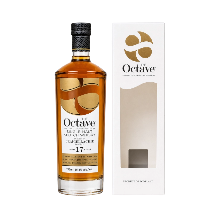 Rượu Whisky The Octave Craigellachie 17 Year Old Ruby Port Wine Cask Year Of The Buffalo 2008