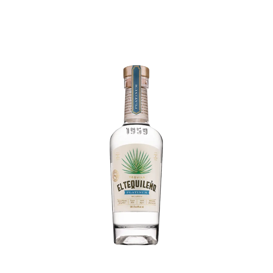 Rượu Tequila Mexico El Tequileno Platinum Blanco 375ml