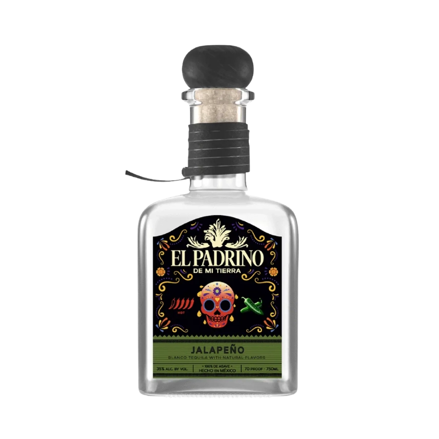 Rượu Tequila Mexico El Padrino Spicy Jalapeno Blanco