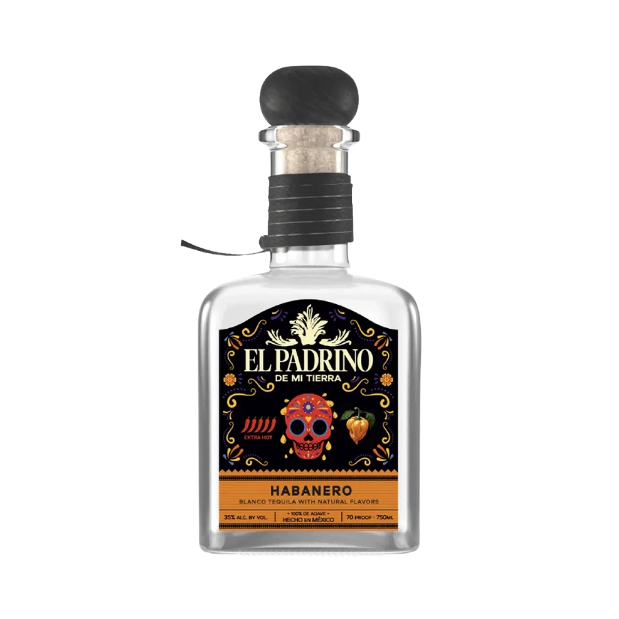 Rượu Tequila Mexico El Padrino Spicy Habanero Blanco