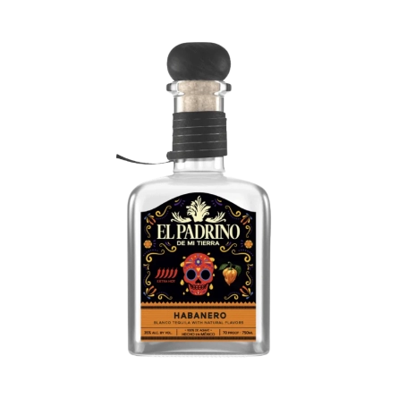 Rượu Tequila Mexico El Padrino Spicy Habanero Blanco