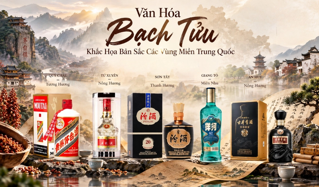 Văn Hóa Bạch Tửu Khắc Họa Bản Sắc Các Vùng Miền Trung Quốc