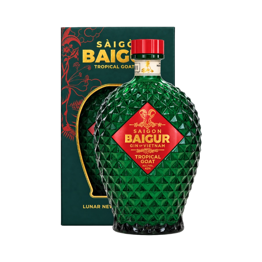 Rượu Gin Việt Nam Saigon Baigur Tropical Goat Gin Hộp Quà Tết 2027