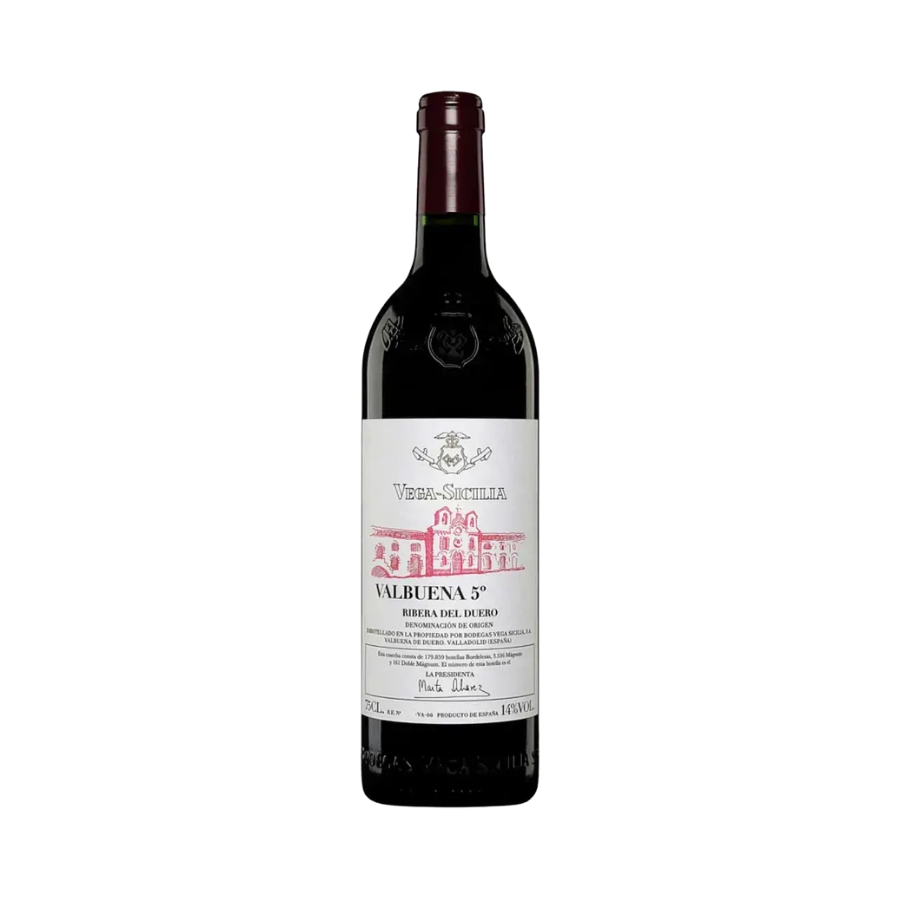 Rượu Vang Đỏ Tây Ban Nha Vega Sicilia Tinto Valbuena 5° Ribera del Duero DO 2021