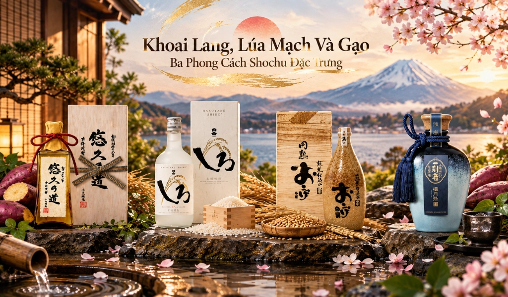 Khoai Lang, Lúa Mạch Và Gạo: Ba Phong Cách Shochu Đặc Trưng