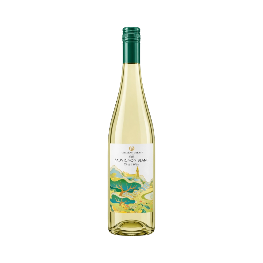 Rượu Vang Trắng Việt Nam Chateau Dalat Light Sauvignon Blanc